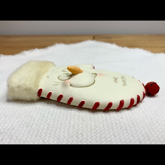 Department 56 Snowman Mitten Christmas Tree Ornament. “crazy ‘bout you” - Picture 3 of 7